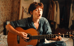 Rebecca Barclay with Manzer Guitar